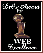 Deb's Award for Web Excellence