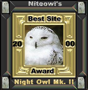 Niteowl's Best Site Award